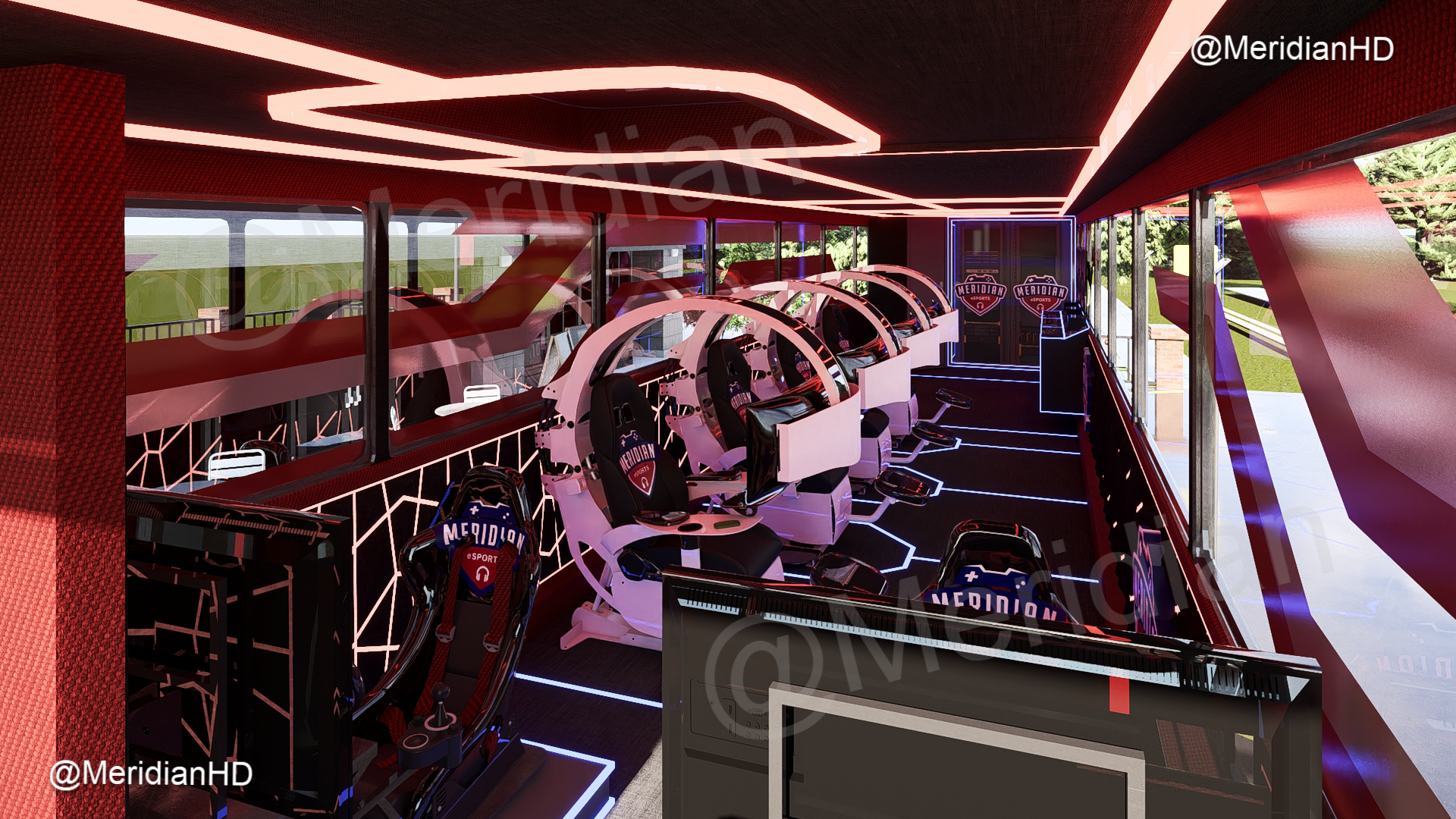Mobile eSports Bus Interior